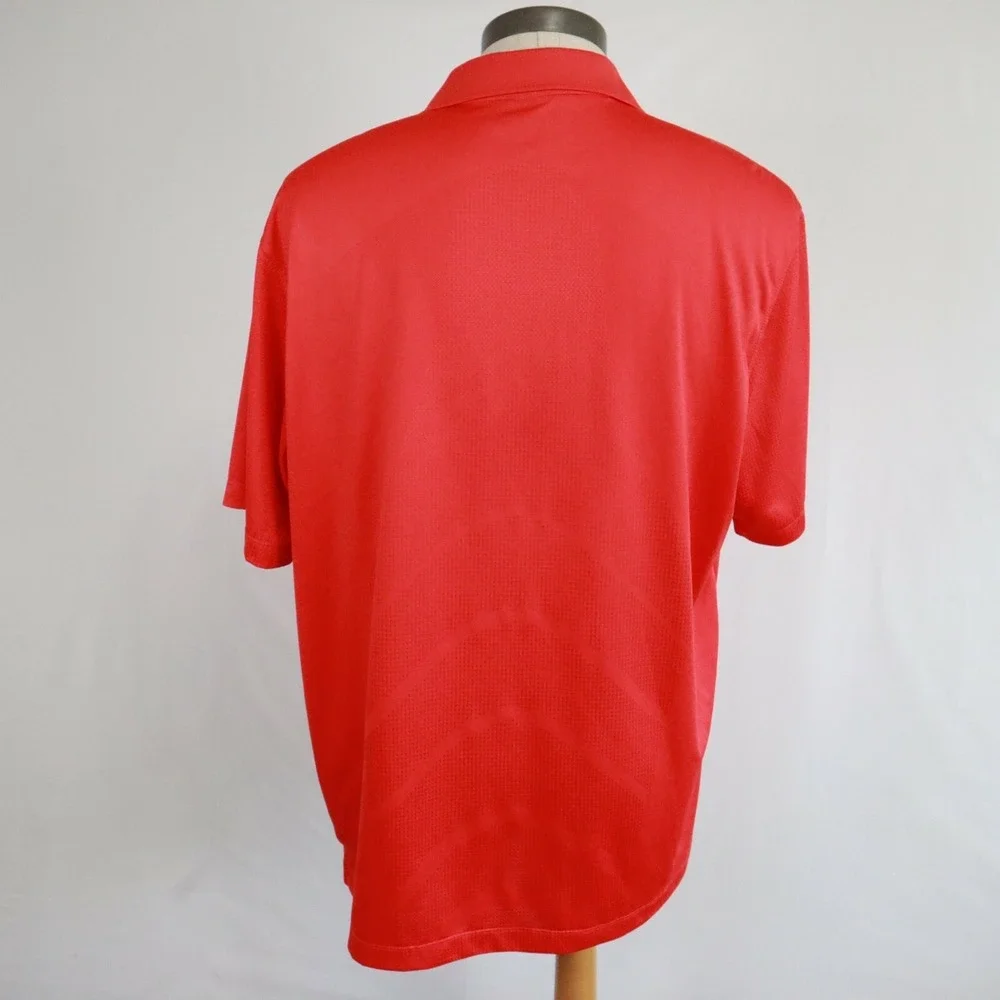Nike Golf Polo Shirt Mens XL Dri-Fit Tour Performance Red Short‎ Sleeve